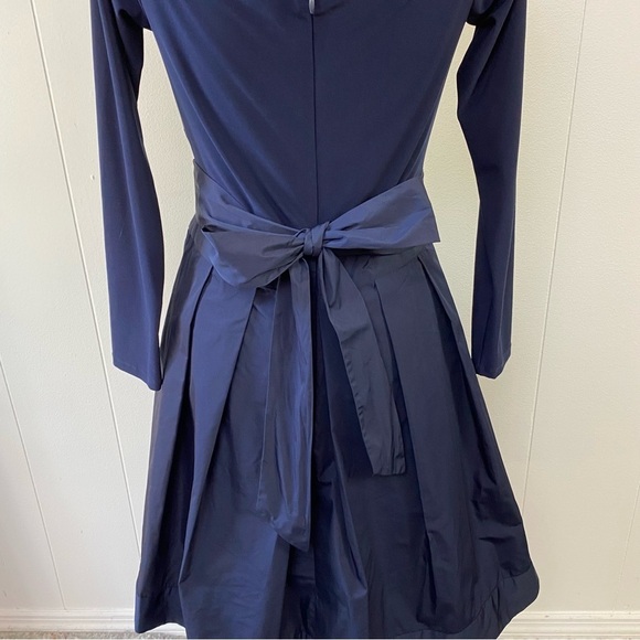 Lauren Ralph Lauren Dress Size 12 Women's Navy Evening Fit Flare Silhouette - Picture 6 of 16